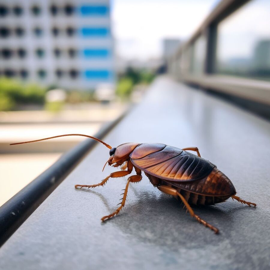 blatte et cafard dans la salle de bain