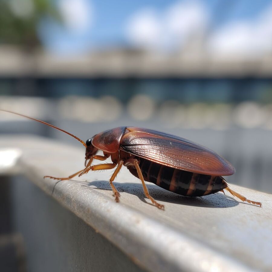 blatte et cafard dans la salle de bain