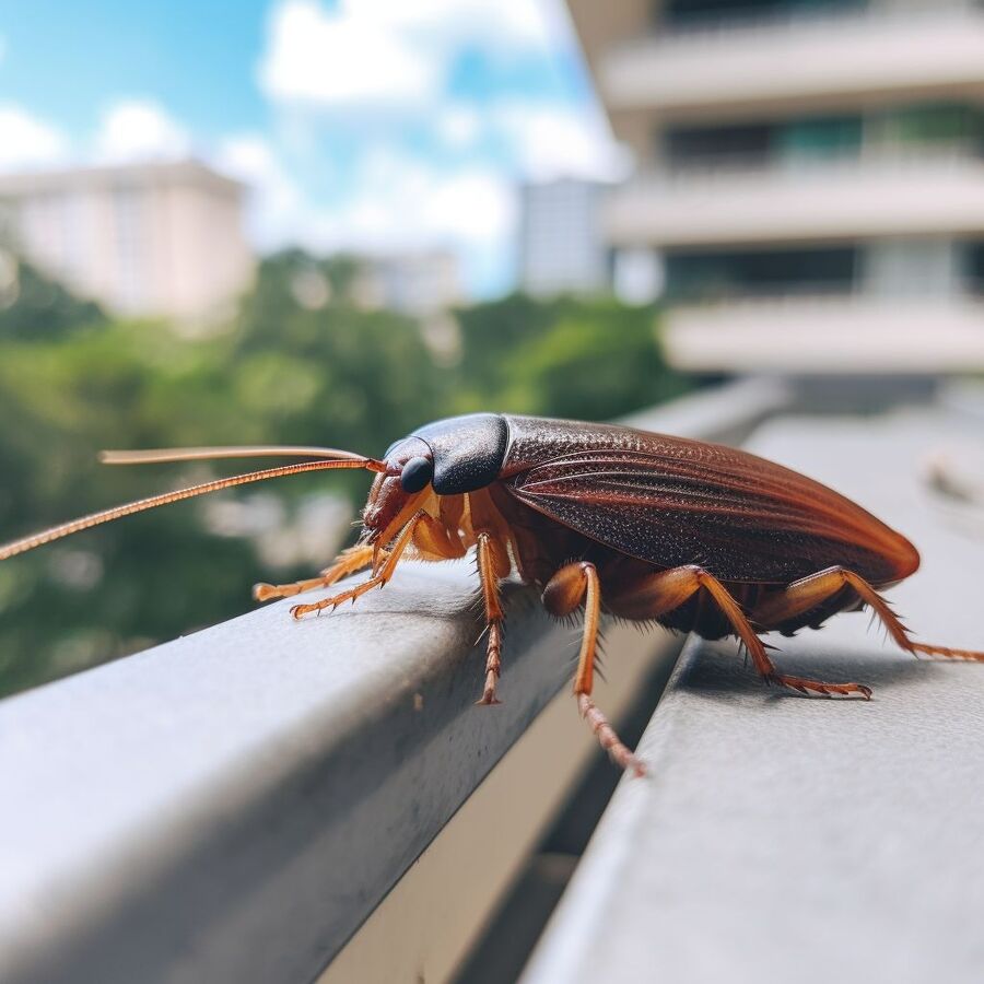 blatte et cafard dans la salle de bain