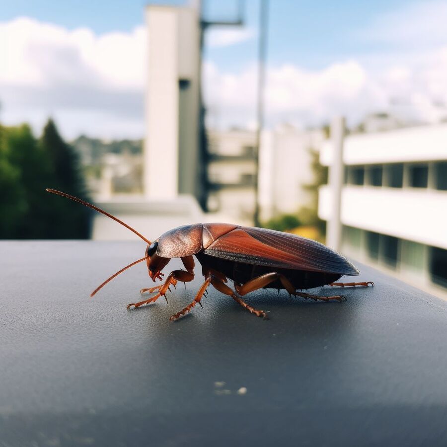 blatte et cafard dans la salle de bain