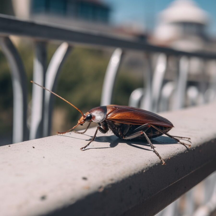 blatte et cafard dans la salle de bain