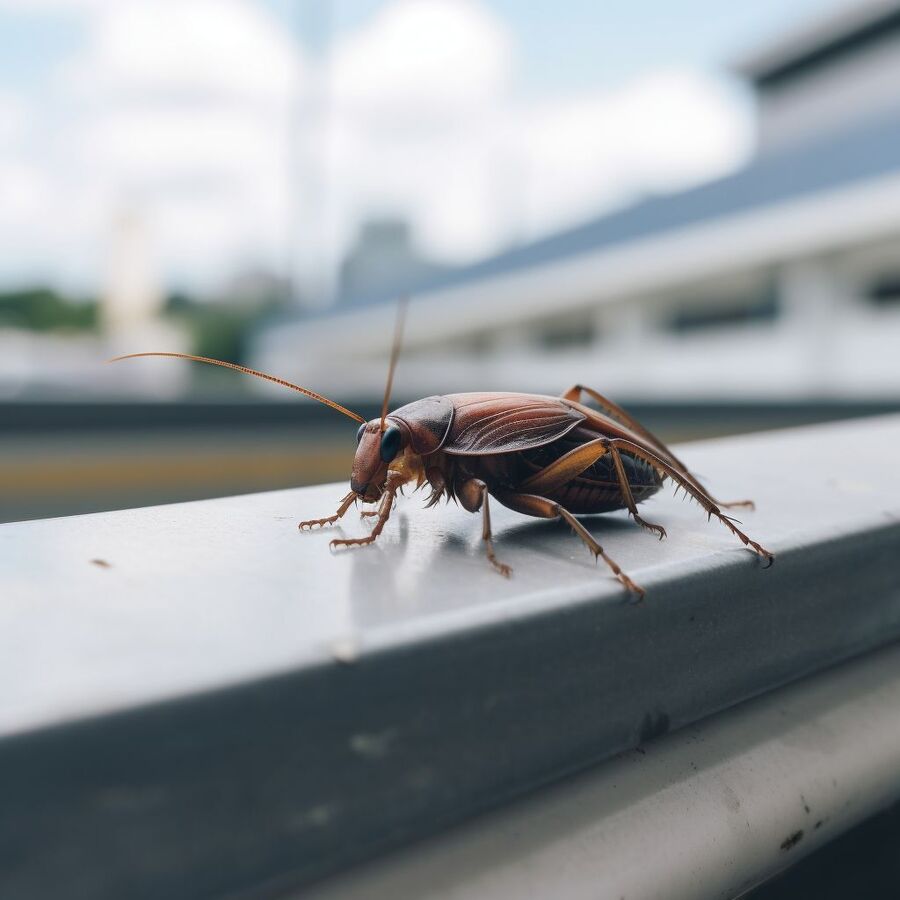 blatte et cafard dans la salle de bain