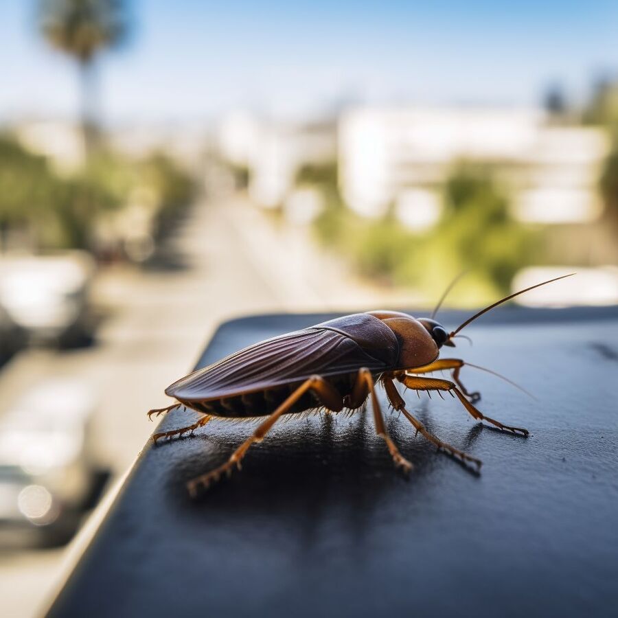 blatte et cafard dans la salle de bain