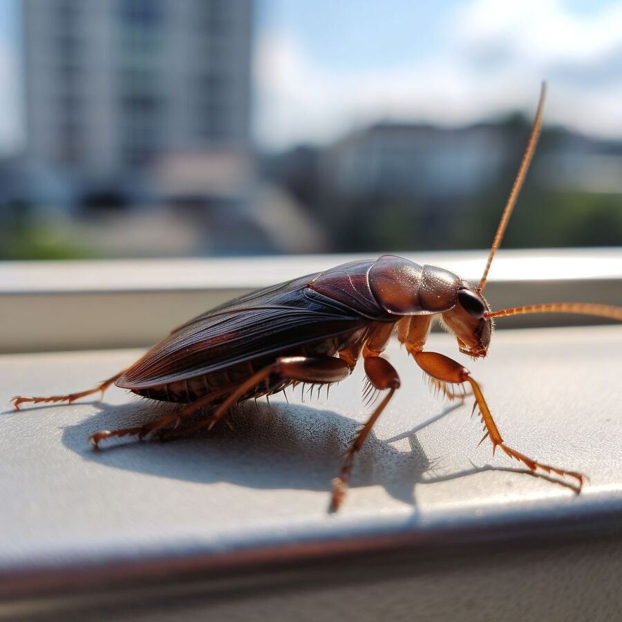 blatte et cafard dans la salle de bain