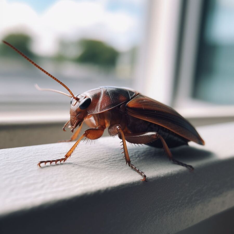 blatte et cafard dans la salle de bain