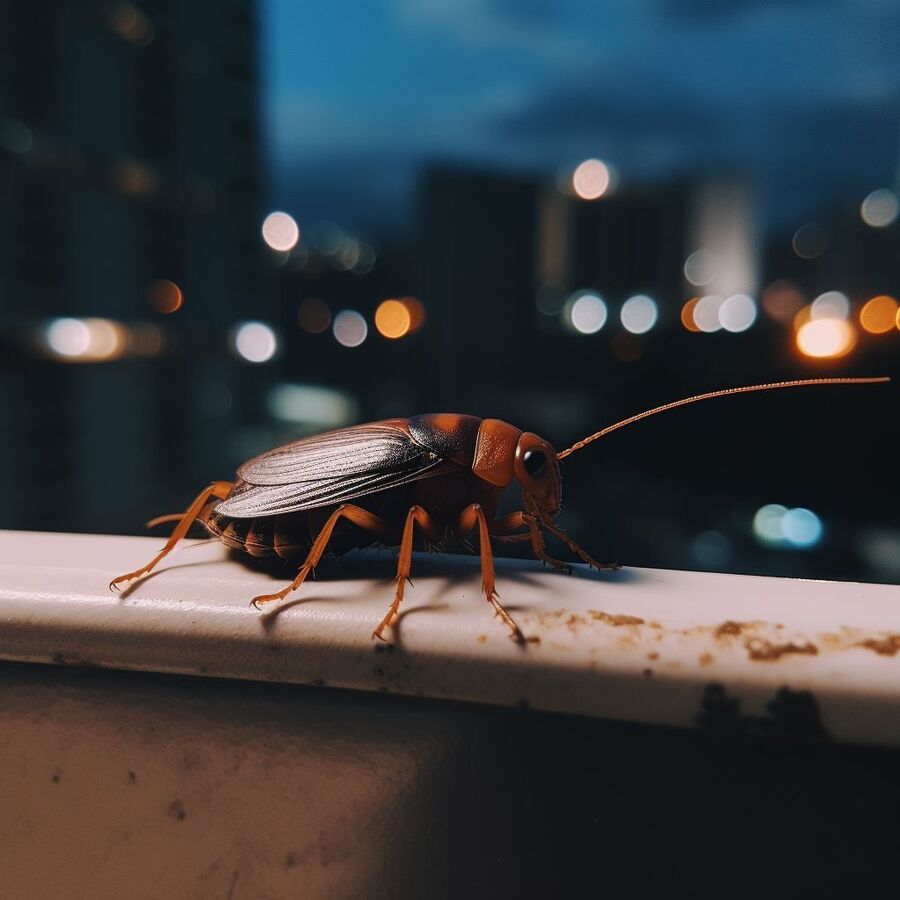blatte et cafard dans la salle de bain