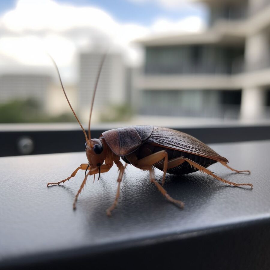 blatte et cafard dans la salle de bain