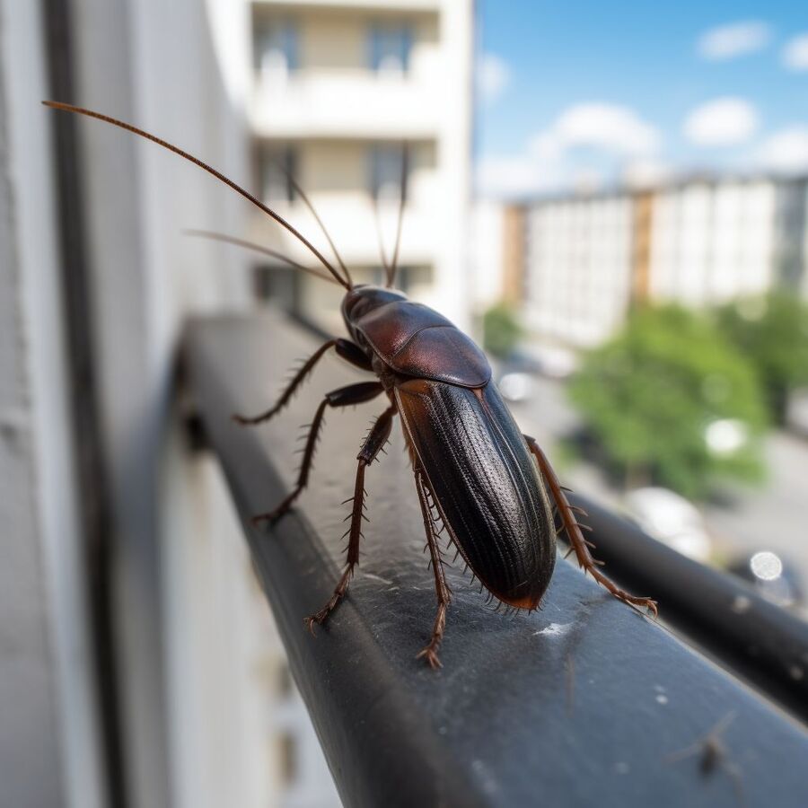 blatte et cafard dans la salle de bain