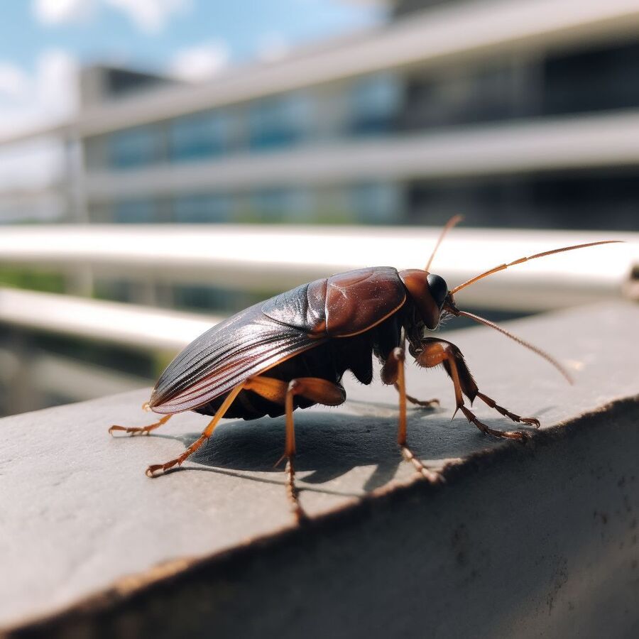 blatte et cafard dans la salle de bain