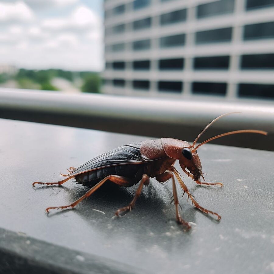 blatte et cafard dans la salle de bain