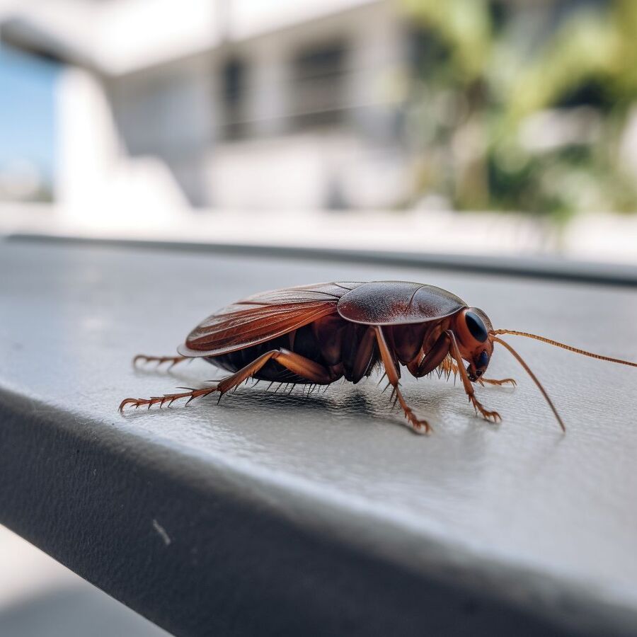 blatte et cafard dans la salle de bain