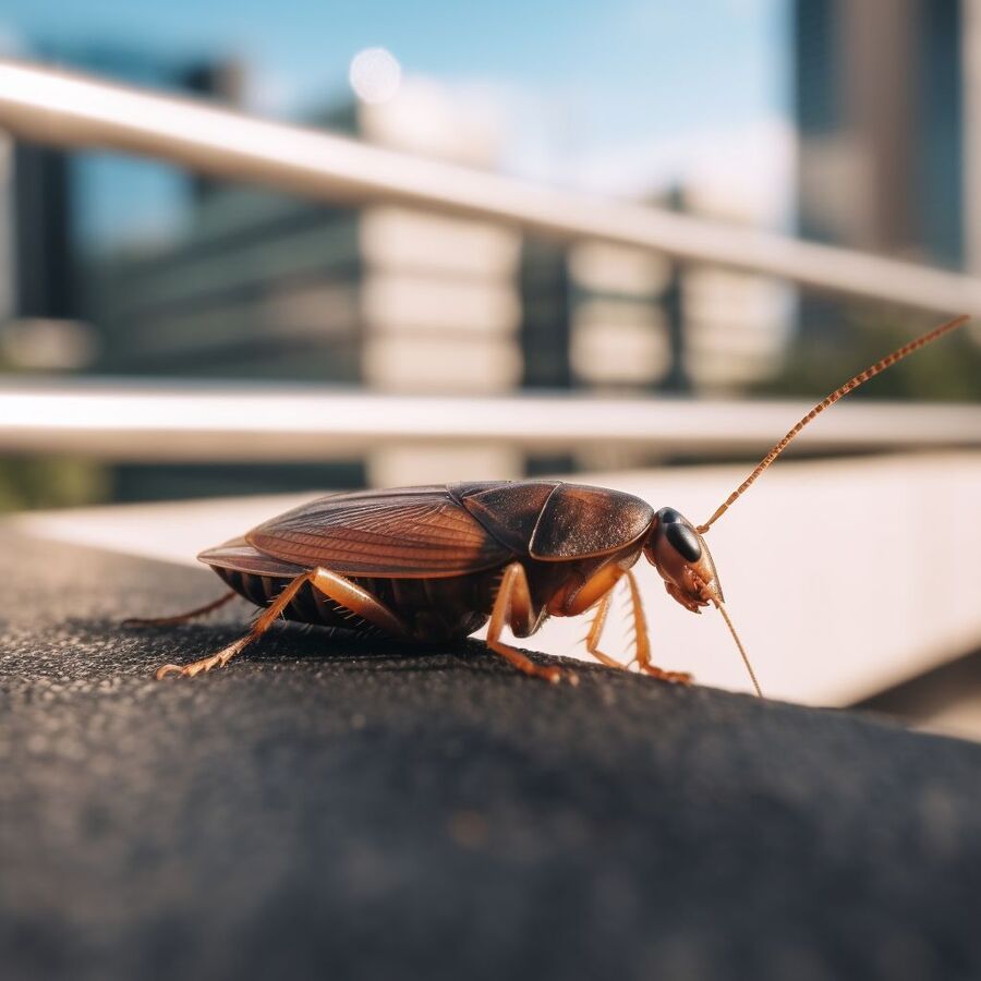 blatte et cafard dans la salle de bain
