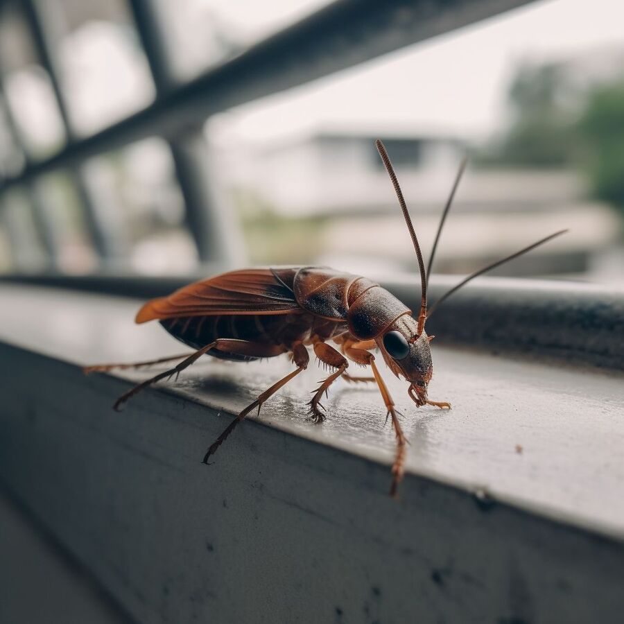 blatte et cafard dans la salle de bain