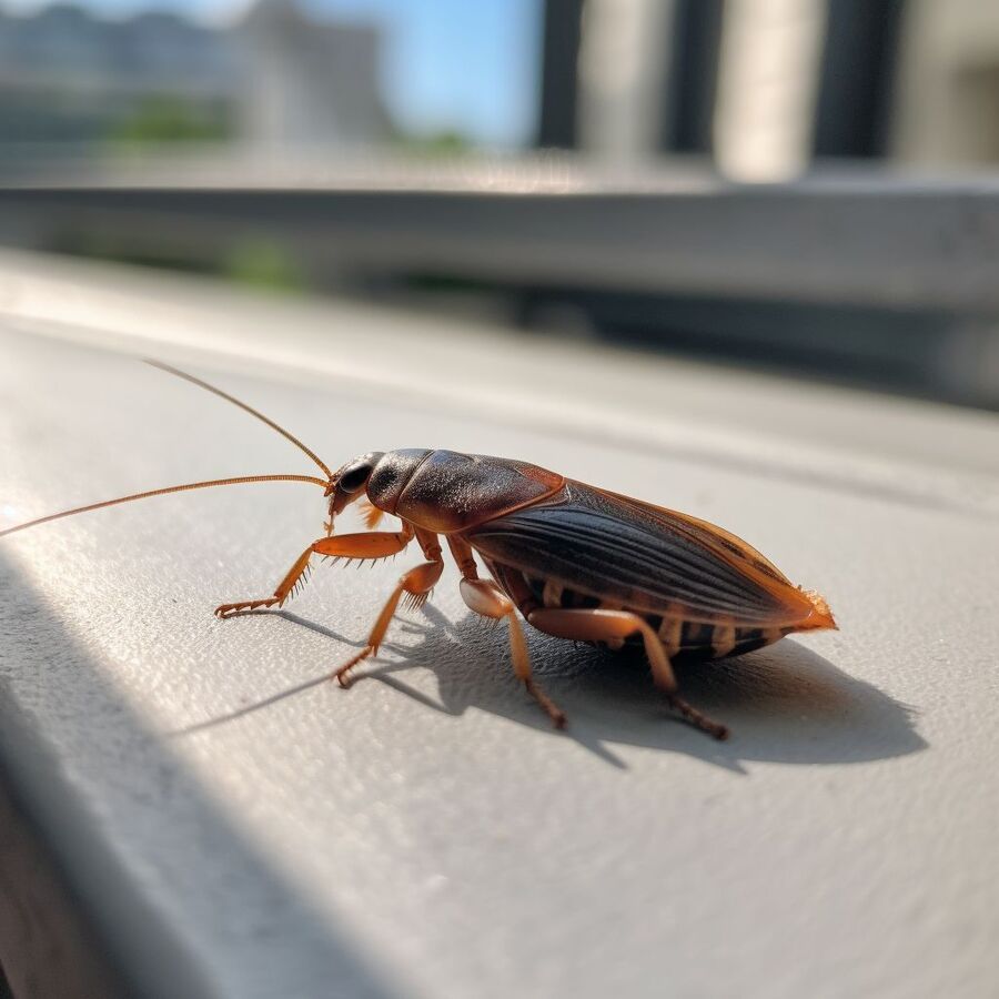 blatte et cafard dans la salle de bain