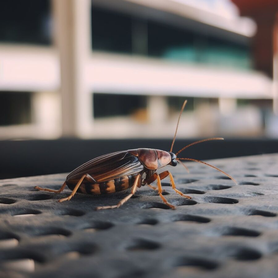 blatte et cafard dans la salle de bain