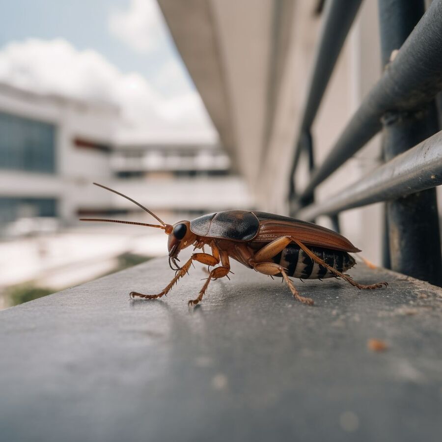 blatte et cafard dans la salle de bain