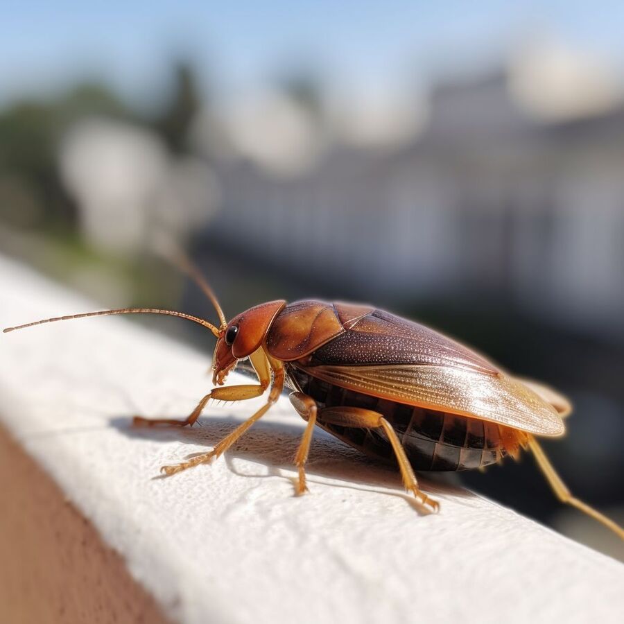 blatte et cafard dans la salle de bain