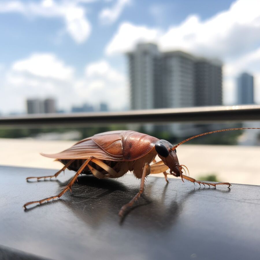 blatte et cafard dans la salle de bain