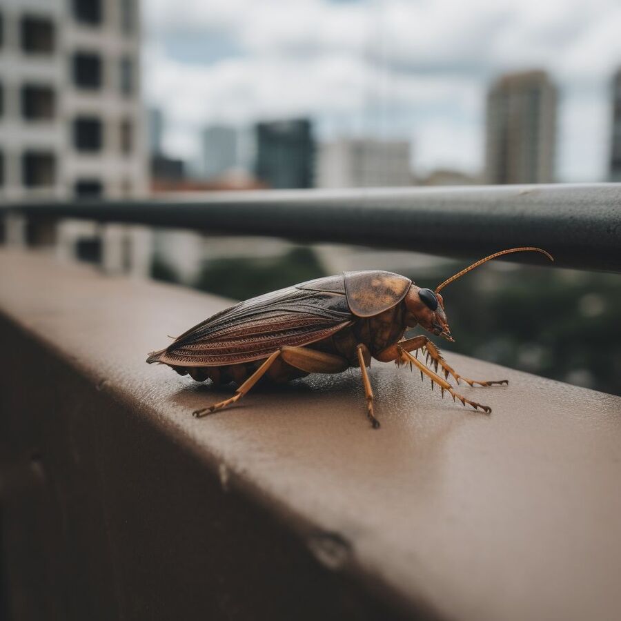 blatte et cafard dans la salle de bain