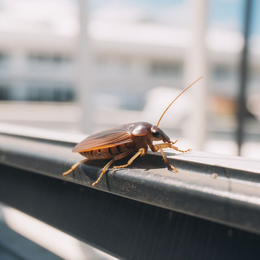 blatte et cafard dans la salle de bain