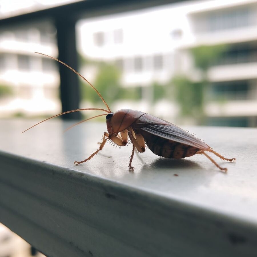 blatte et cafard dans la salle de bain