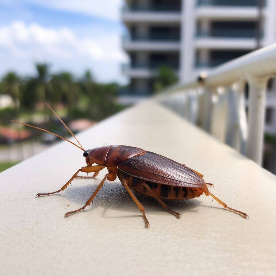 blatte et cafard dans la salle de bain