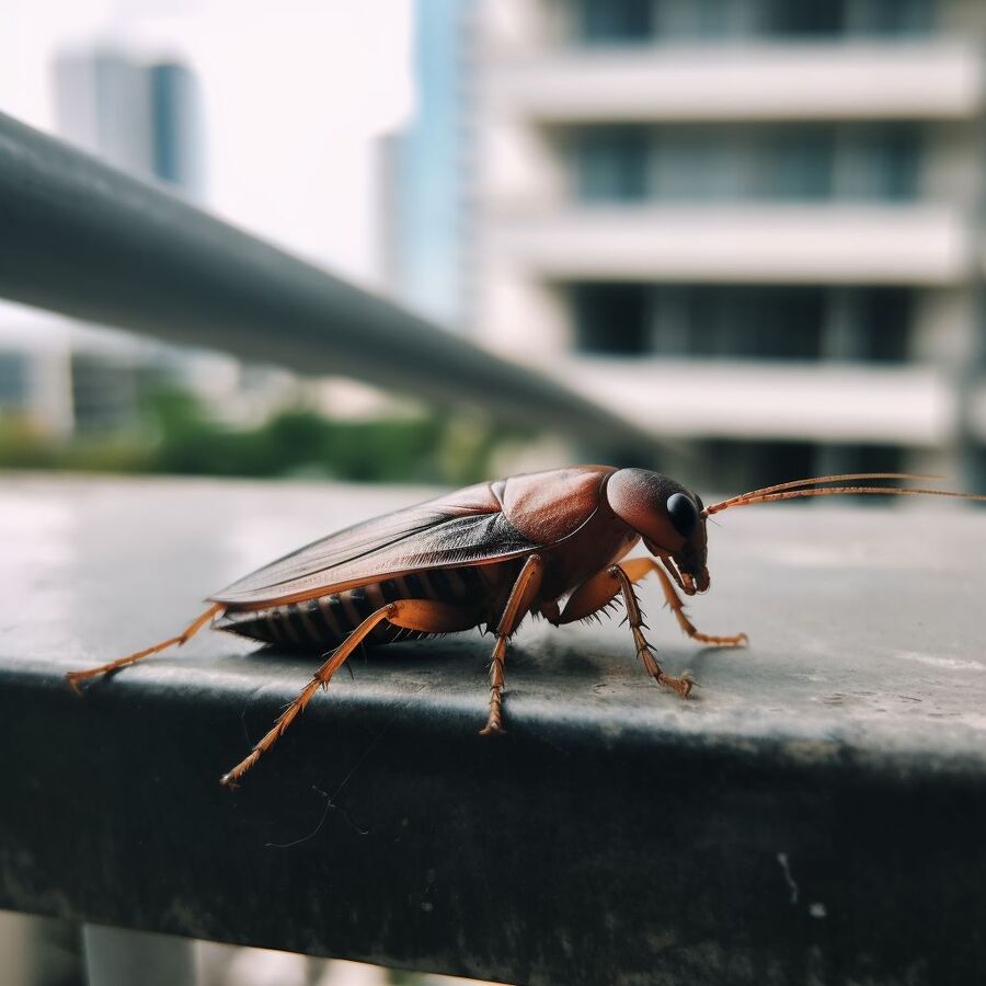 blatte et cafard dans la salle de bain