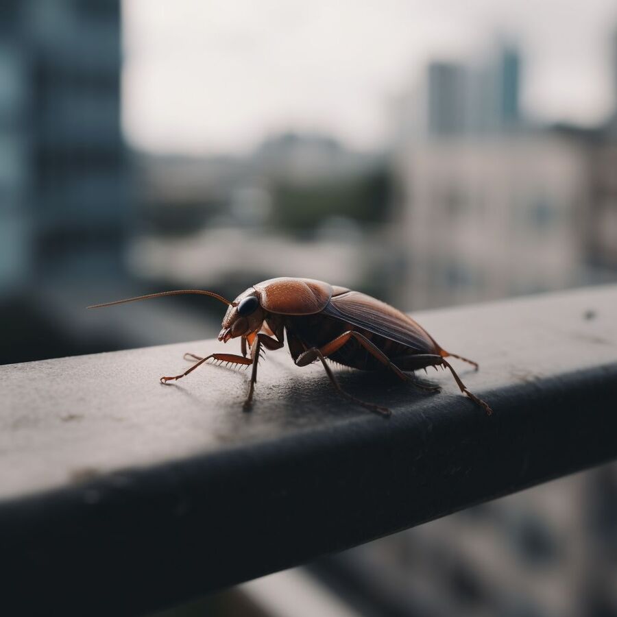 blatte et cafard dans la salle de bain