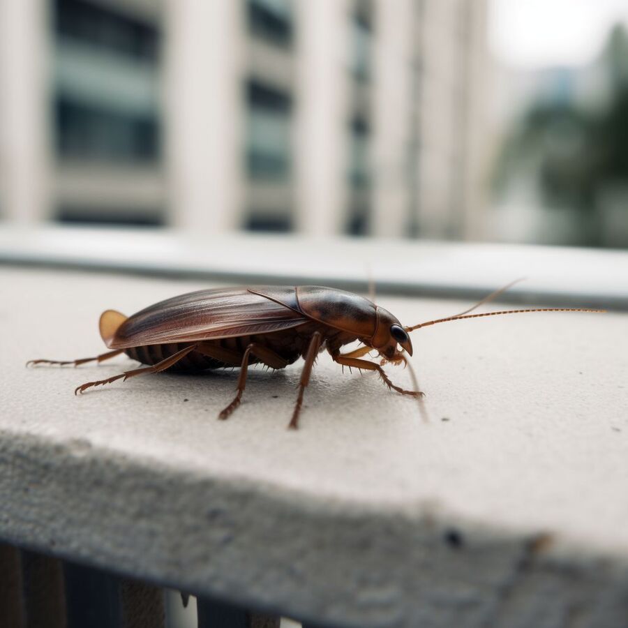 blatte et cafard dans la salle de bain
