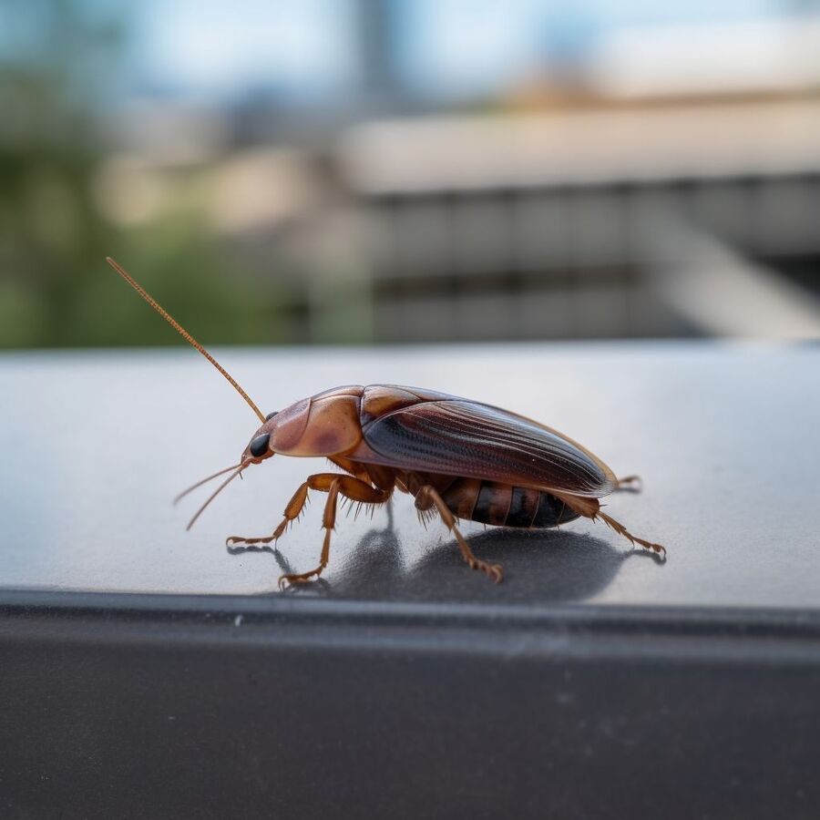 blatte et cafard dans la salle de bain