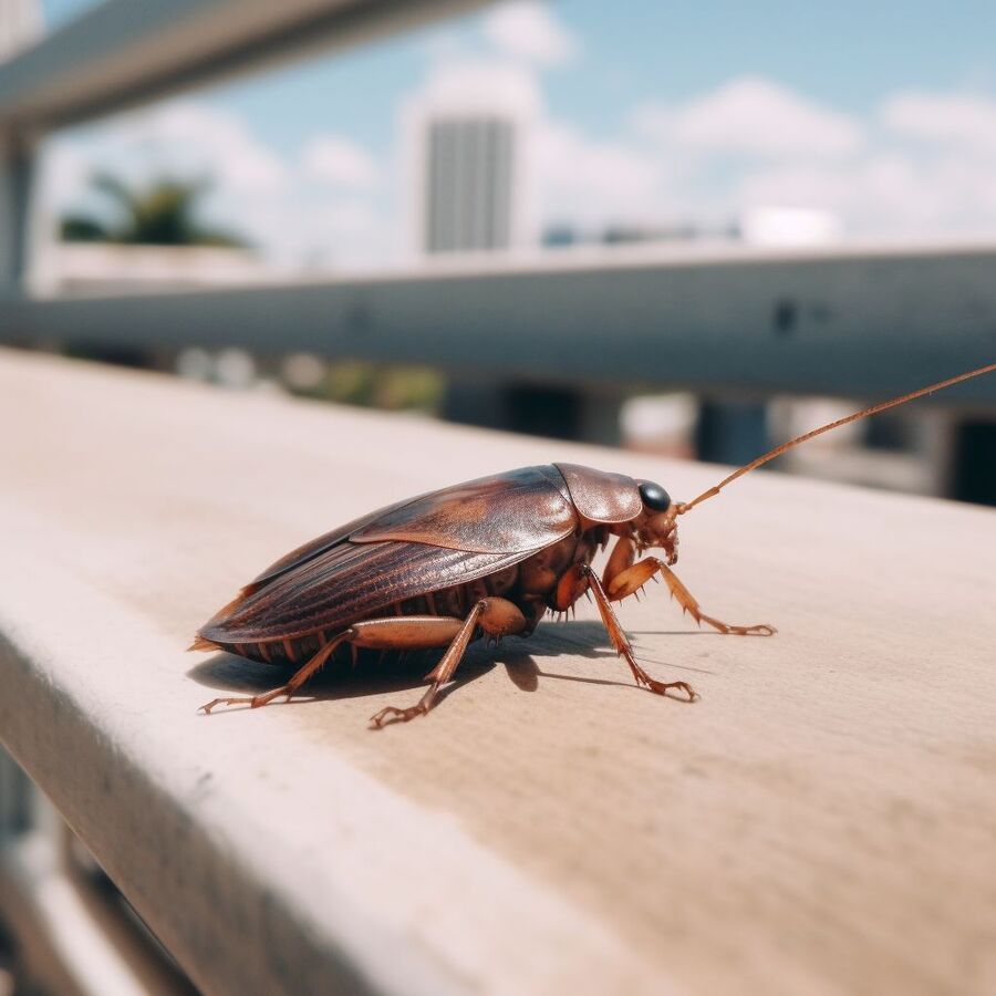 blatte et cafard dans la salle de bain