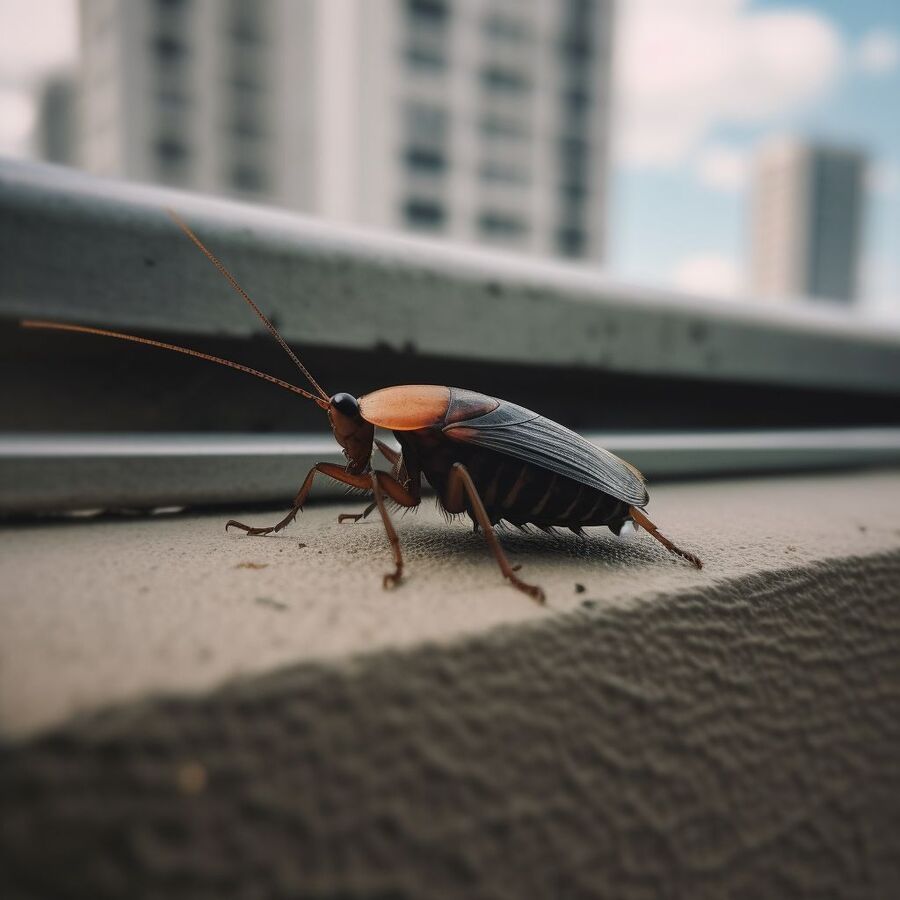 blatte et cafard dans la salle de bain