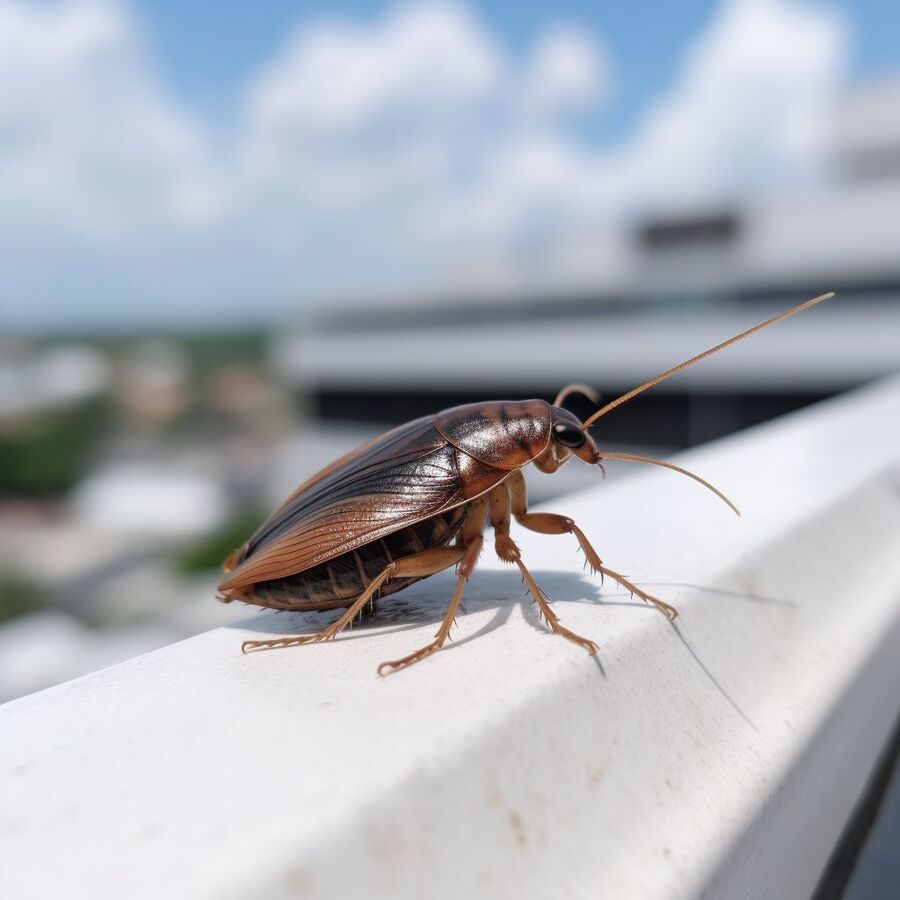 blatte et cafard dans la salle de bain