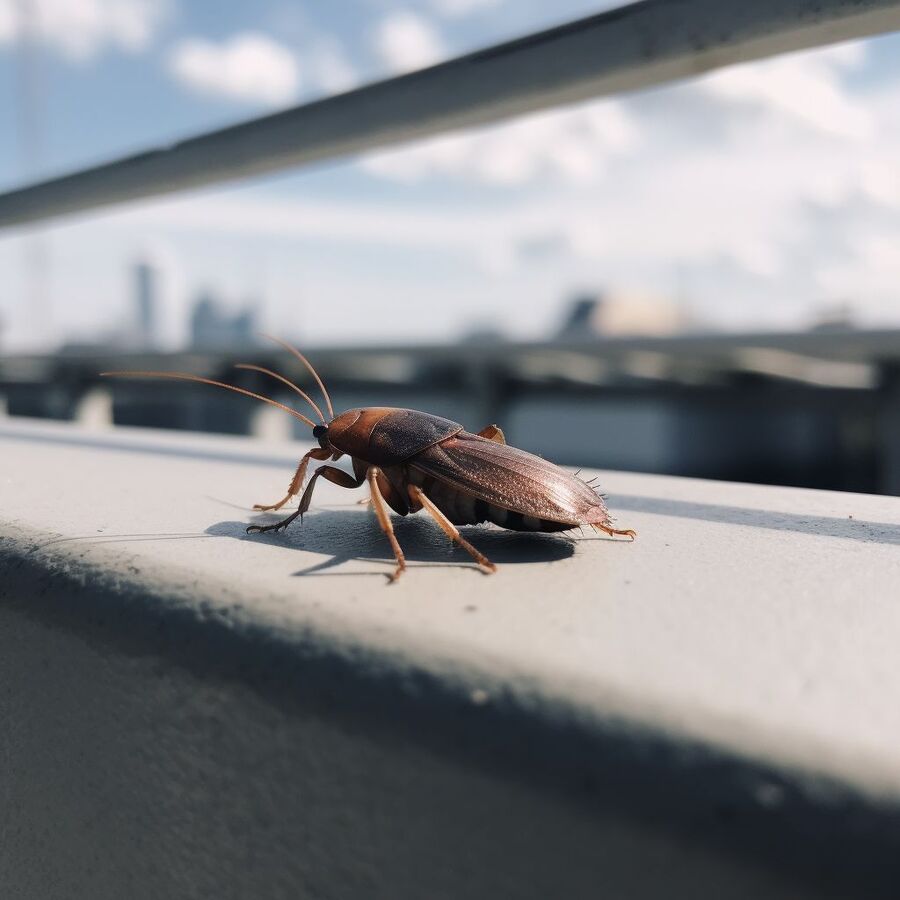 blatte et cafard dans la salle de bain