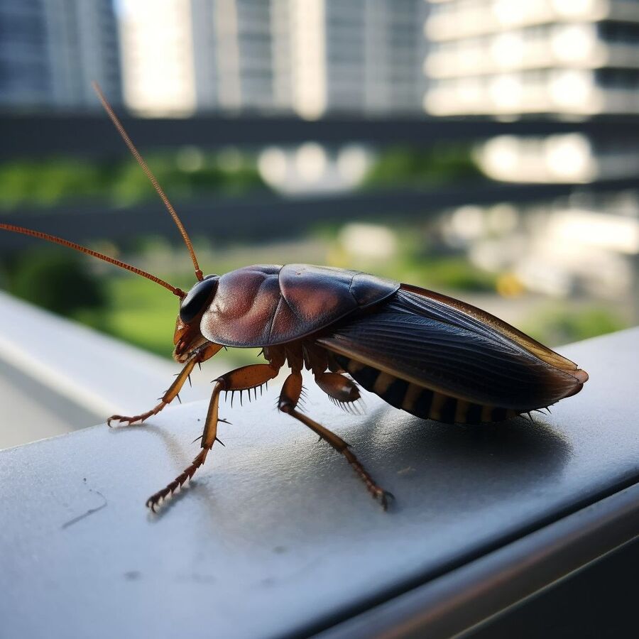 blatte et cafard dans la salle de bain