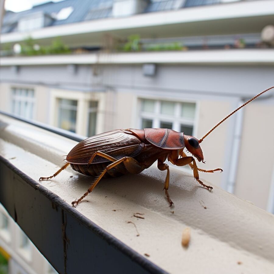 blatte et cafard dans la salle de bain