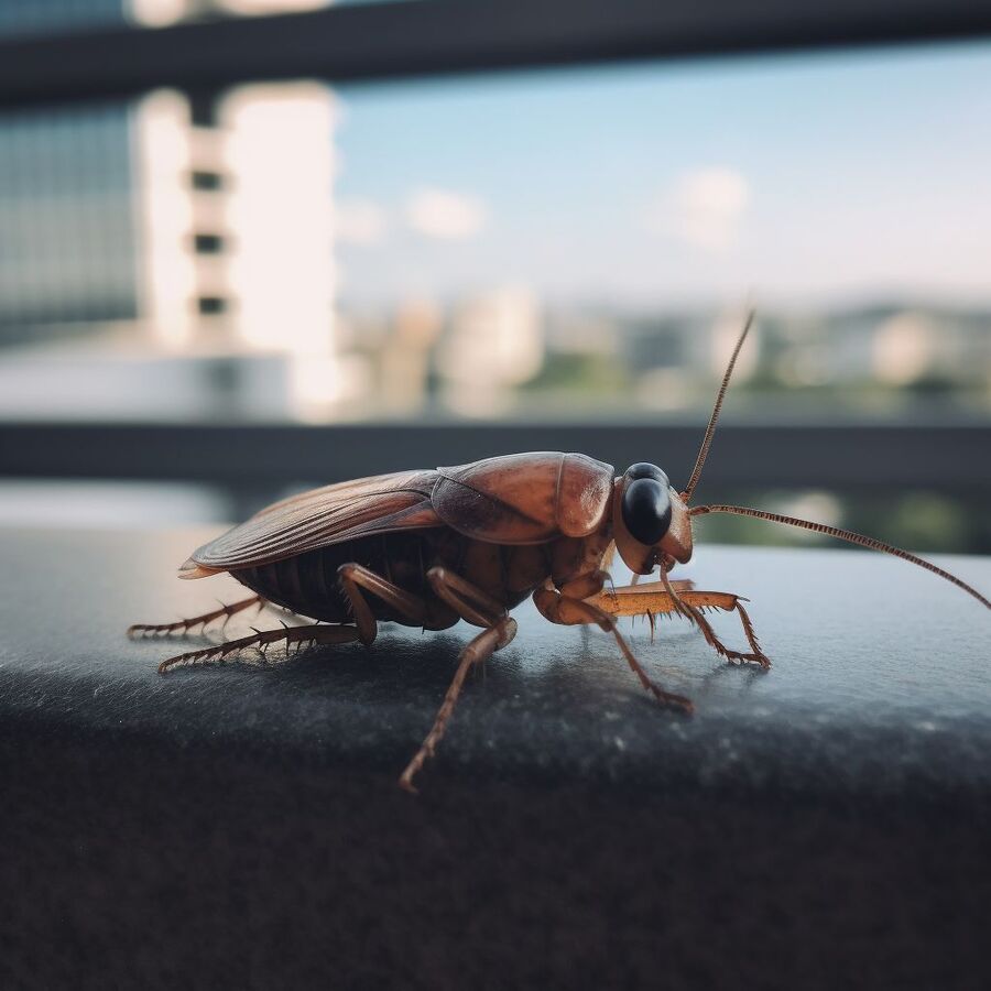 blatte et cafard dans la salle de bain