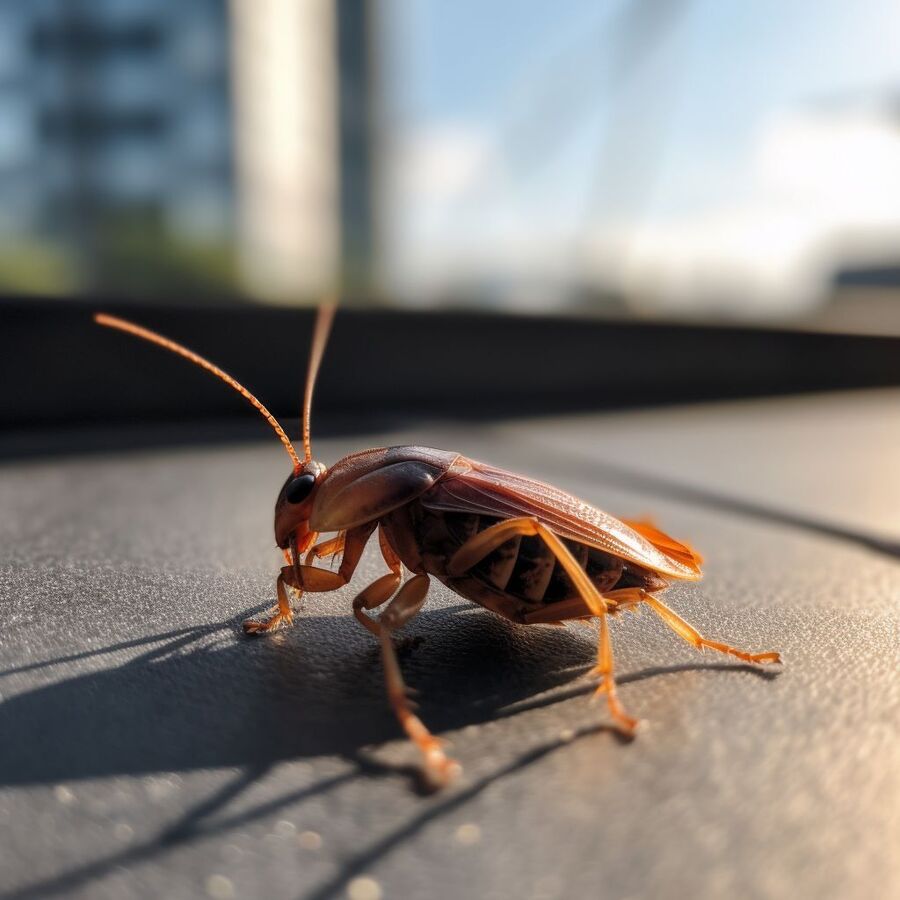 blatte et cafard dans la salle de bain