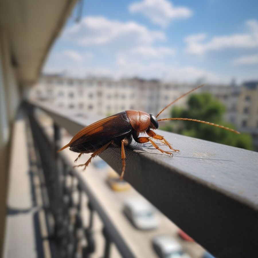 blatte et cafard dans la salle de bain