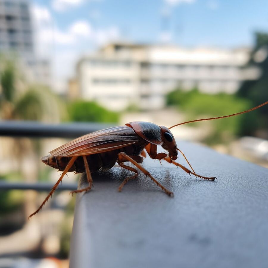 blatte et cafard dans la salle de bain