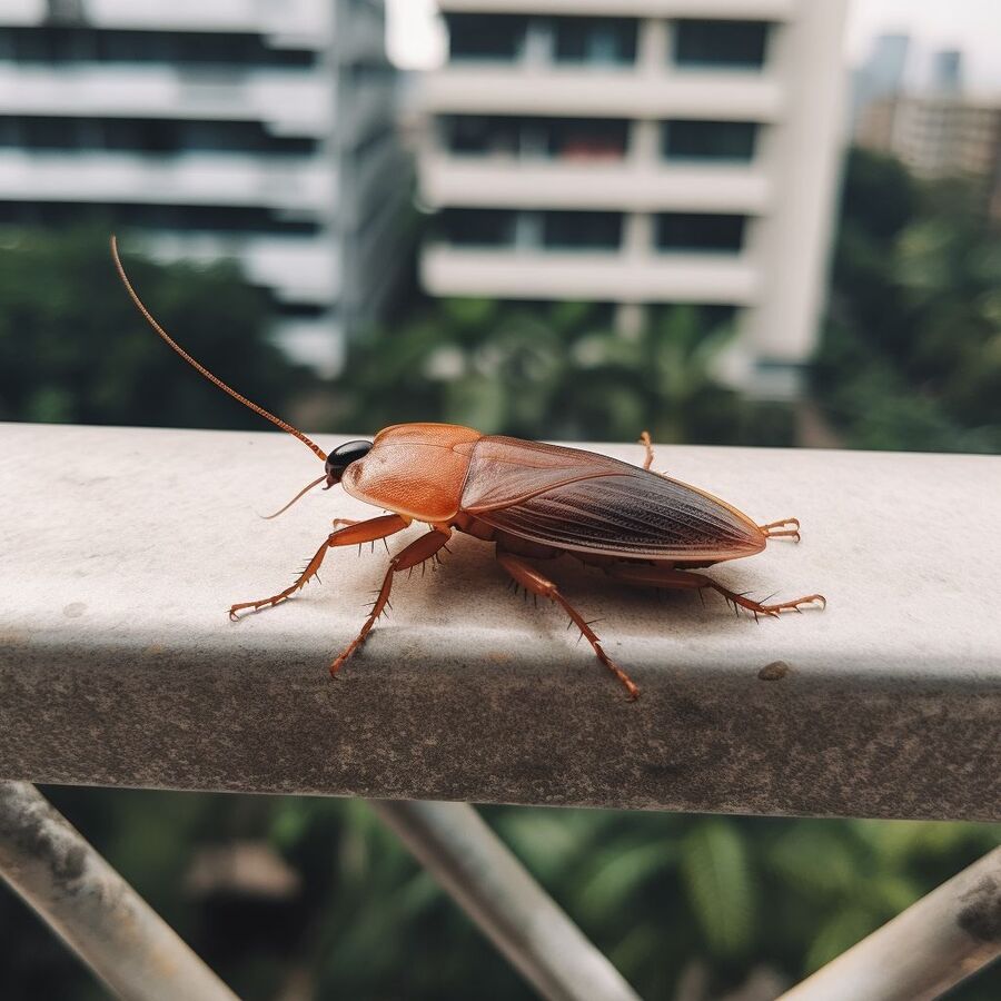 blatte et cafard dans la salle de bain