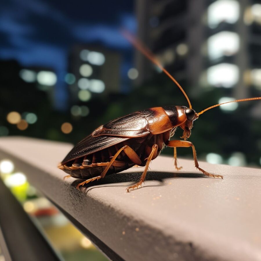 blatte et cafard dans la salle de bain