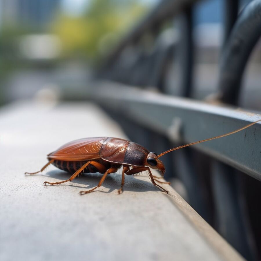 blatte et cafard dans la salle de bain
