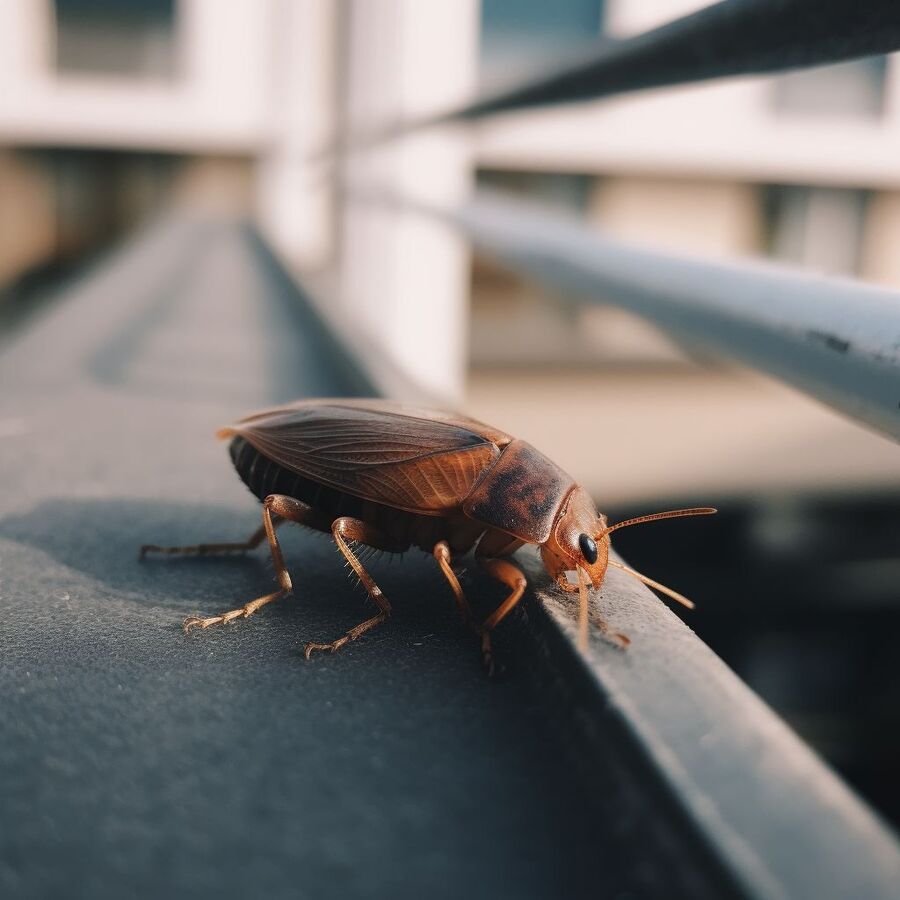 blatte et cafard dans la salle de bain