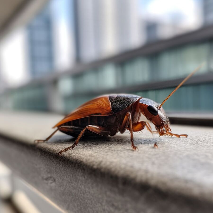 blatte et cafard dans la salle de bain