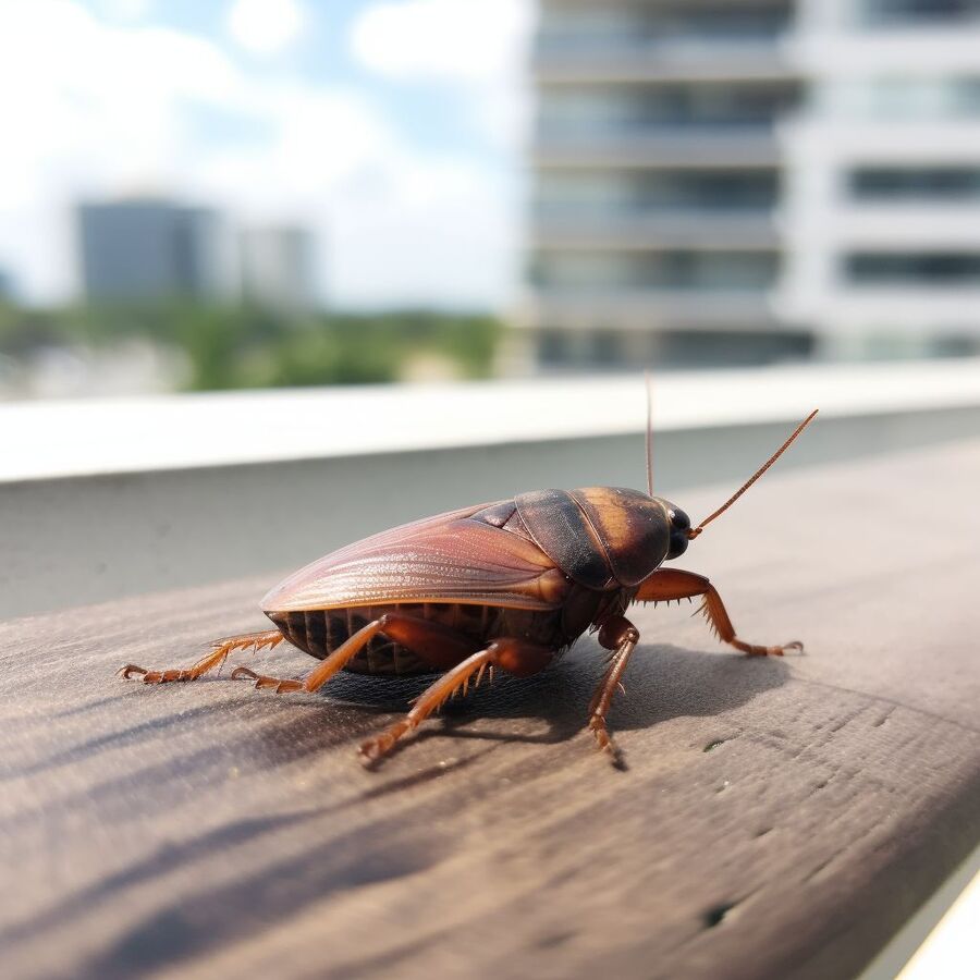 blatte et cafard dans la salle de bain