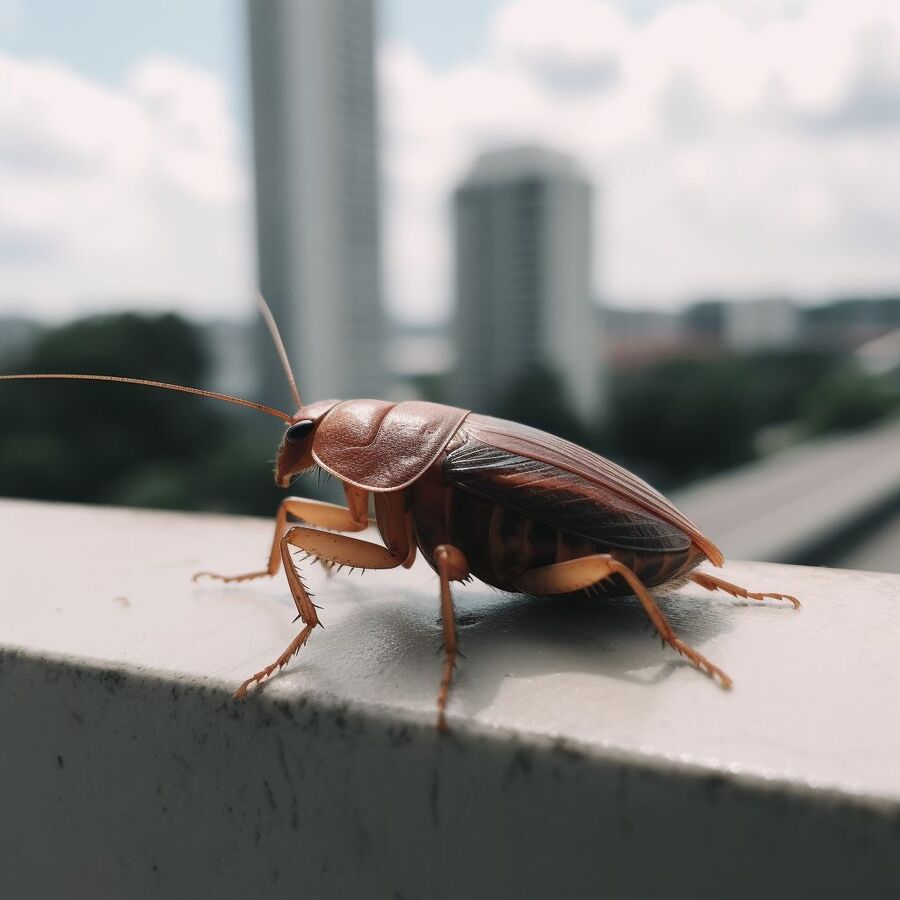 blatte et cafard dans la salle de bain