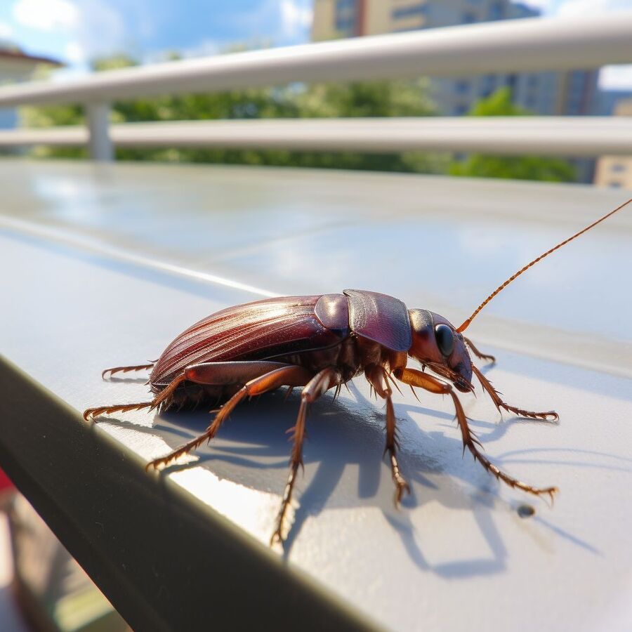 blatte et cafard dans la salle de bain
