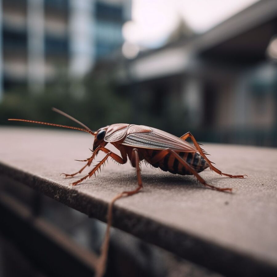 blatte et cafard dans la salle de bain